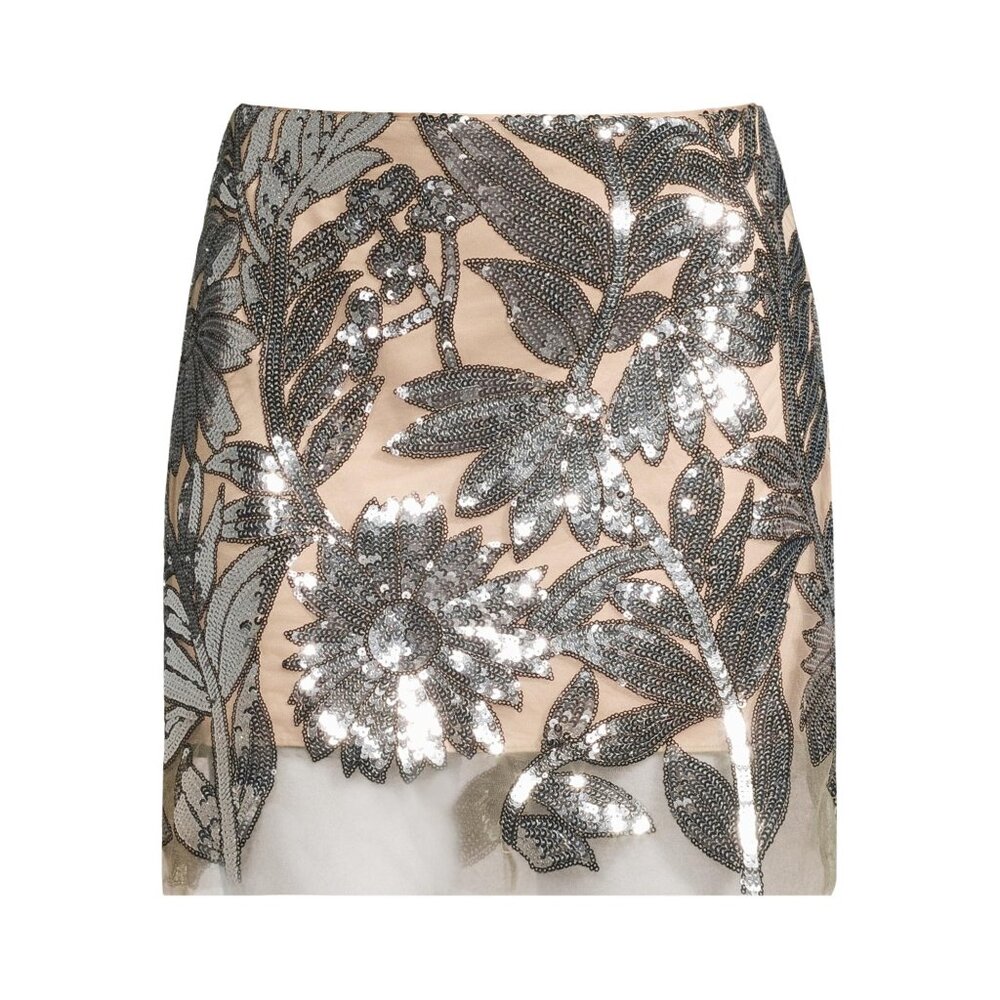 Milly Kristina Sequin Lace Miniskirt Size 4